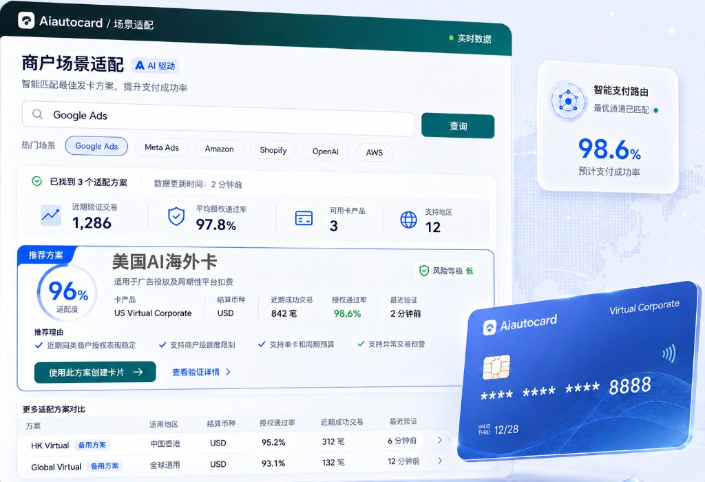 Aiautocard 产品后台商户场景适配界面